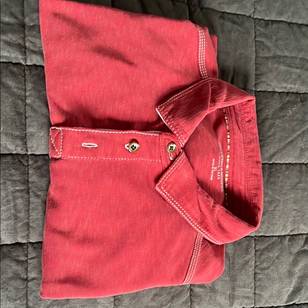 Red Button-Up Shirt